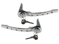 Door handle set, Chrome. Porsche 911 1965-67 - 90153106120 - 1687101110