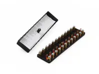 Boîte à fusibles avec couvercle, 12 pôles, avant. Porsche 911 1965-68 - 90161280120, 90161207214 - ELE11.1.129