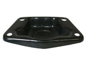 Torsionsstababdeckung ohne Loch, schwarz. Porsche 356 - 113511225, 511201001, 64433315102, 64433715102, 8152250206 - 8152250206