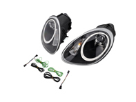 Proiettore anteriore XENON + LUCE AURORA. Porsche 987 05-08 LENTE NERA LHD - 987631012
