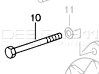 Alternator Hexagon-Head Bolt. Porsche 968 / 928 / 944 - 90007419702