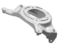 Support d'amortisseur. Porsche 95B Macan - 95B412383, 95B412384