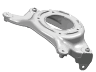 Staffa ammortizzatore. Porsche 95B Macan - 95B412383, 95B412384