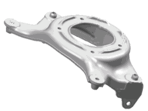 Schokbreker beugel. Porsche 95B Macan - 95B412383, 95B412384