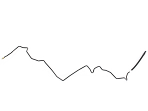 Rücklaufleitung der Servolenkung, Mitte. Porsche 997.2 - 99734743918, 99734743917, 99734743912, 99734743911