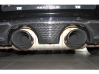 Heckdiffusor-Auspuff-Endrohrumrandung aus Kohlefaser. Porsche 991.2 - 991505651040K1 - ZPR606