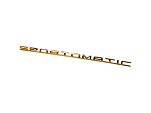 Badge « SPORTOMATIC » pour capot moteur, doré. Porsche 911 - 90155930900