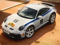 Lot d'autocollants décoratifs "Rallye 1974". Porsche 992 Dakar - 992044898