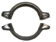 Exhaust cross over Pipe clamp. Porsche 911 1975-89 - 91111118700, 93011118700 - 1621400210