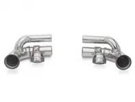 Sports exhaust side silencer straight pipe with valves Porsche 997 GT3 and GT3 RS