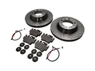 Plaquettes de frein arrière et ensemble de disques de frein. Porsche 996 C4S / 996 Turbo - 99635240X02BRE, 99635240X02, 99635294904BRE, 99635294904, 99635208602, 99635208600, 99661236501