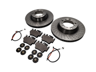 REAR Brake Pads and Brake Disc Package. Porsche 996 C4S / 996 Turbo - 99635240X02BRE, 99635240X02, 99635294904BRE, 99635294904, 99635208602, 99635208600, 99661236501