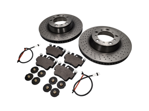 Pastillas de Freno TRASERO y Paquete de Disco de Freno. Porsche 996 C4S / 996 Turbo - 99635240X02BRE, 99635240X02, 99635294904BRE, 99635294904, 99635208602, 99635208600, 99661236501