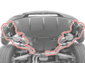 Sistema de escape deportivo. Porsche Macan S DIESEL - 95B04420035, 95B04420036