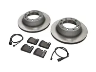 Pack plaquettes et disques de frein arrière Porsche 928 1978 Sebro - 94435204102, 94435204105, 92835295102, 94435295102, 92861231300, 92861231303