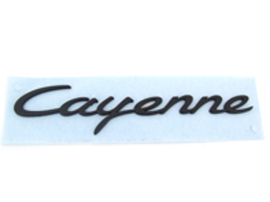 CAYENNE Rear Badge, Black. Porsche 958 Cayenne - 95855967502