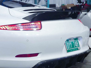 Kit queue de canard et diffuseur arrière en carbone. Porsche 991.1