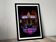 Bad Boys Porsche 911 964 Turbo poster in Black frame