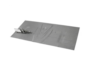 Plancher de batterie avec support. Porsche 356B T6 / 356C - 64450103706 - PP102, P102