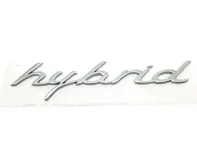 HYBRID - Chrome rear badge for Porsche 958 Cayenne MKIII - 95855967510, 958559675100C1