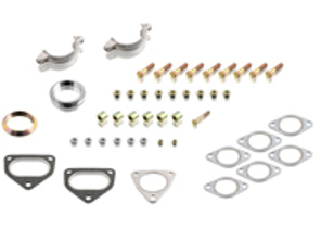 Kit de montage échangeur de chaleur. Porsche911 74-84 - PCG91121100, 93011119113, 090007606402, 99908500102, 90007428202, 9009100970C, 93011119206, 91111118903, 91111118802, 91111118700, 90007437801, 90007423302, 90091009602, 93011119307