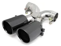 Tuyau d'échappement de luxe double style noir chromé. Porsche 987 Boxster / 987C Cayman - 98711125300, 98711125402, 98711125401, 98711125830, 98711125831, 98711125501, 98711125601, 98711198100