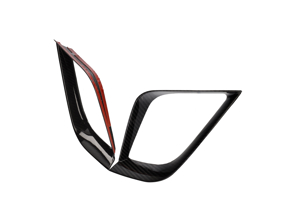 PROFILI DI ASPIRAZIONE PARAURTI ANTERIORE IN CARBONIO 991.2 GTS - ML-ZDH111-MY