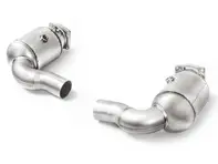 Akrapovic Verbindungsrohrset mit Kat (SS) für Porsche 991.2 Turbo / Turbo S 2018>> - 99711300930, 997113009AX, 99711301030, 997113010AX