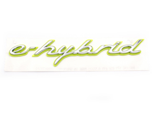 e-hybride - badge de porte. Porsche 971 Panamera e-hybride - 971854499A, 971854500A