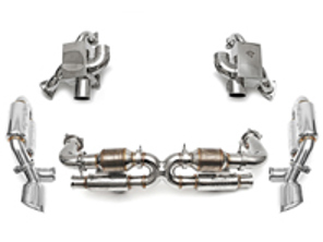 Exhaust Muffler, Headers, 200 Cell Cats Kit for Porsche 993 Turbo - 99311321357, 99311321358, 99311321359, 99311321457, 99311321458, 99311321459, 99311104654, 99311104655, 99311104554, 99311104555, 99321103955, 99321103956, 99321104055, 99321104056