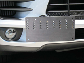 Récepteur de crochet de remorquage Rennline - support de plaque d'immatriculation en billette. Porsche Macan - E1070.166 EURO, E1070.166 USA