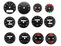 Instrumentengesichts-Kit. Porsche 964 / 965 3.3L / 993 C2 / C4 / RS - 96464120006, 96464120005, 96464120004, 96464120003, 96464120002, 96464120001, 96464120007, 96464120008, 96464120009, 96464120010