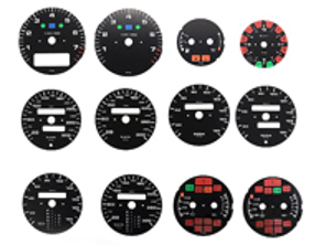 Kit de face d'instrument. Porsche 964 / 965 3.3L / 993 C2 / C4 / RS - 96464120006, 96464120005, 96464120004, 96464120003, 96464120002, 96464120001, 96464120007, 96464120008, 96464120009, 96464120010