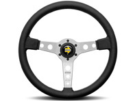 Steering wheel prototipo - silver / black leather - Momo