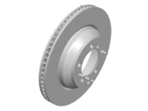 Rotor de disque de frein, arrière. Porsche Taycan - 9J1615601, 9J1615602
