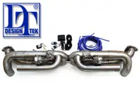 DesignTek front X-Pipe exhaust with valvetronic switch Porsche 991 S 3.8L - 115280-04, 99111133105, 99111133107, 99111133104, 99111133106
