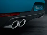 Tuyaux d'échappement, en argent. Porsche Macan II - 95B044205