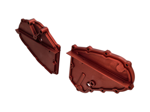 Coperchi catena di distribuzione in lega billet in rosso. Porsche 911 - 93010506410, 93010506308, 93010506401, 93010506411, 93010506301, 93010506312, 93010506402, 93010506302, 93010506403, 93010506303, 93010506404, 93010506304, 93010506405, 93010506305, 93010506406, 93010506306