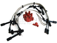 Ignition Kit HT Leads, Rotor, Distributor Cap Porsche 911 3.2L 1985-89 - 91160201103, 91160201203, 91160201120, 93060290202, 93060291900