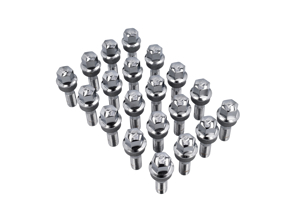 Tornillos de rueda cromados para Porsche Boxster 986/996/997 (PACK DE 20) - WHT004676A, WHT006978, 99636120302, 99636120300, 99636120301, 99736120301, 3608100007