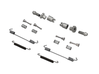 Kit molle ganasce freno a mano. Porsche 9YA Cayenne - 99335207100, 298609723, 99735272101, 298609717, 97035272300, 298609715, PAB60958300, 958609279 Kit molle ganasce freno a mano. Porsche 9YA Cayenne - 99335207100, 298609723, 99735272101, 298609717, 97035272300, 298609715, PAB60958300, 958609279