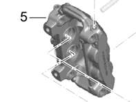 Pinza freno ANTERIORE. Porsche 981 Boxster / 981 Cayman - 98135142101, 98135142201
