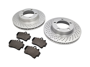 Pack Plaquettes et Disques de Frein AVANT Porsche 987 Boxster / 987C Cayman - 98735140101, 98735140201, 98735193903