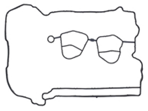 Junta de tapa de culata. Porsche 982 Boxster / 982C Caimán - 9A210557000, 9A210558000, 9A210557001, 9A210558001, 816.750, 816.760