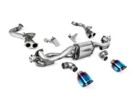 Système d'échappement sport Milltek avec by-pass GPF/OPF, sorties d'échappement GT-115 en titane brûlé/bleu. Porsche 718 Boxster/Cayman 2020>> - 982251053E, 982251053K, 982251053F, 982251053H, 982251053D, 982251053G, 982254351B, 982254351L, 982254351AA, 982254351P, 982254351R, 982254350B, 982254350L, 982254350AA, 982254350P, 982254350R - SSXPO187