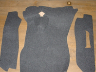 Ensemble de tapis de coffre. Porsche 911 1977-85