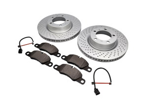 VORDERE Bremsbeläge und Bremsscheibenpaket Porsche 991 3.4L - 99735140101, 99735140201, 98135193904