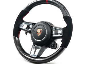 Volant Rennline en cuir de 360 mm de diamètre - 9P1419091DS, 9P1419091LH, 9P1419091DT, 9P1419091LM - I127