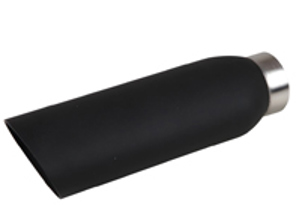 Auspuff-Endrohr, pulverbeschichtet, mattschwarz. Porsche 944 / 924 - 1620706000 - 1620705900