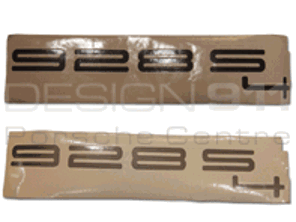 928S4 - Badge. Porsche 928 S4 - 92850533506, 92850533507